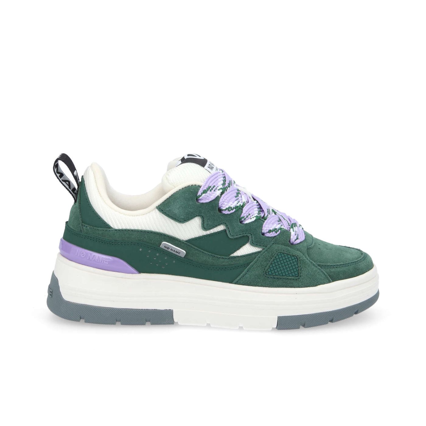 NOLLIE SNEAKER W  -  SUEDE/NUB/STRAW  - VERDE/VIOLA